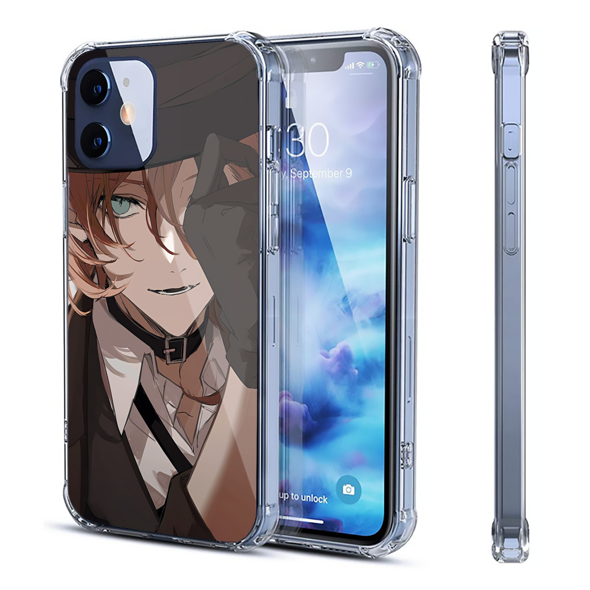 （画像用） 文豪ストレイドッグス Bungo Stray Dogs 【iPhone 12シリーズ対応】透明スマホケース（クリアソフトケース）